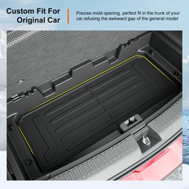 powoq Cargo Mat Compatible with 2024-2026 Chevy Traverse Trunk Mat TPE Lower Trunk Liner Rear Storage Cargo Liner Replacement for 2024 2025 2026 Chevy Traverse Accessories