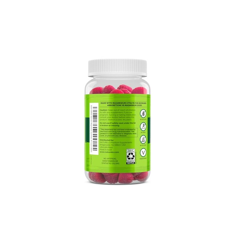 NATURELO- “Gomitas de Citrato de Magnesio para Apoyo a la