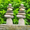 Ancient Graffiti Seven Stone Cairn, 10" H, Pack of 2