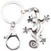 Bonny, metal esmaltado Gecko Lizard Lizard llaveros para mujer, bolsa