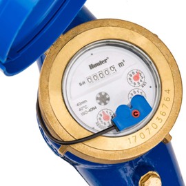 Hunter Industries HC075FLOW Hydrawise 3/4" HC Flow Meter Irrigation Sensor, Blue