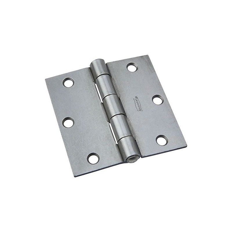 National Hardware N140-566 505BC Non-Removable Pin Hinge in Plain Steel,3-1/2