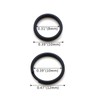 TIMULTI Titanium Key Ring Black Keychain Ring Small Black Round