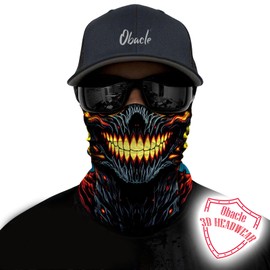 Obacle Skull Face Mask for Men Women Dust Wind Sun Protection Rave Festival Riding