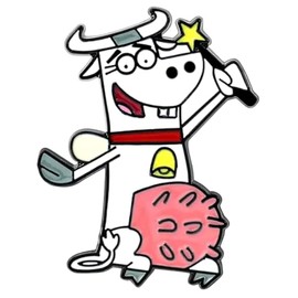 Bessy Cow Fairy The Fairly OddParents Wanda and Cosmo Cartoon Animated TV Show 1.4" Enamel Pin Badge
