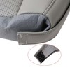 FZJDSD Gray Driver Side Bottom Perforated Leather Replacement Seat Cover