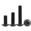 (20Pcs M6*20)5/20 Pcs M6 10mm-50mm Black Stainless Steel Socket Head