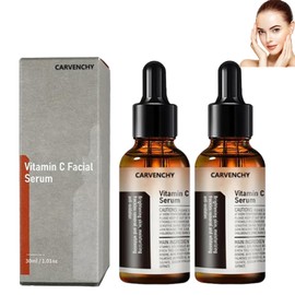 LOYOTICE 2 Unidades De Sérum Facial De Vitamina C Carvenchy, Esencia, Hidratación, Humectación De La Piel, Sérum De Vitamina C, Sérum Facial Antienvejecimiento Y Antiarrugas (30 Ml)