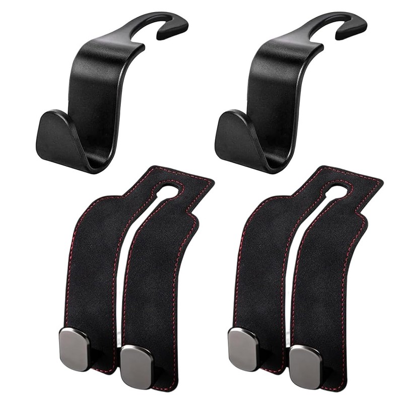 ZEPIQOR Pack of 6 Car Storage Hooks, Car Plastic Hooks
