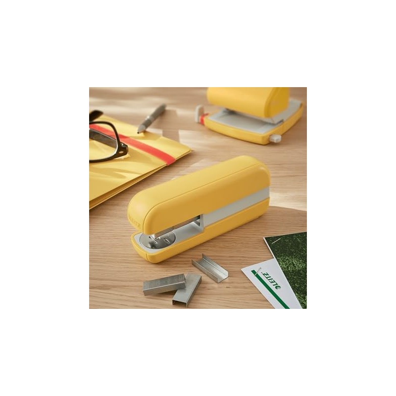 Leitz Stapler, 30 Sheet Capacity, Cosy Range, Warm Yellow, 55670019