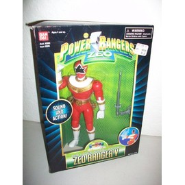 Power Rangers Zeo 1996 8" Red Ranger V with sound and action Laser Pistol Action MISB MIB NEW