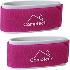 CampTeck U6892 - Ski Straps, Ski Ties, Ski Bands - 1 Pair (2 Straps) - Fasteners for Skis for Easy Carrying, Transporting, Travel and Storage - Pink