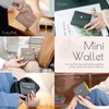 RafiCaro Women's Bifold Wallet, Compact, Mini and Soft, Shrink Leather,
