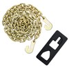 T Post Puller Plate with 47in Chain - Heavy-Duty Steel