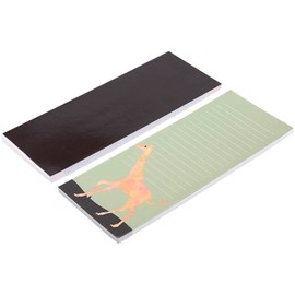 6-Pack Magnetic Notepads for Refrigerator with 6 Animal Designs, Grocery Shopping List, Notes, Lined to-Do Memos for Locker, Filing Cabinet, Appointment Reminders, Meal Plans (6 Colors, 3.5x9 in)