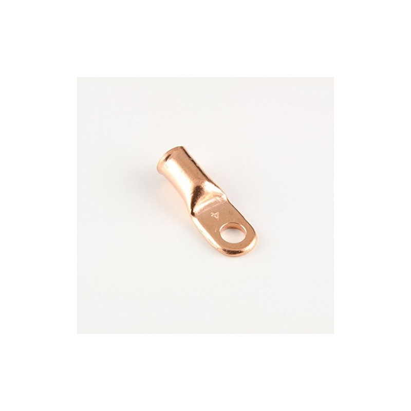 4 Ga. 1/4" Stud Copper Lugs - (Pack of 10)