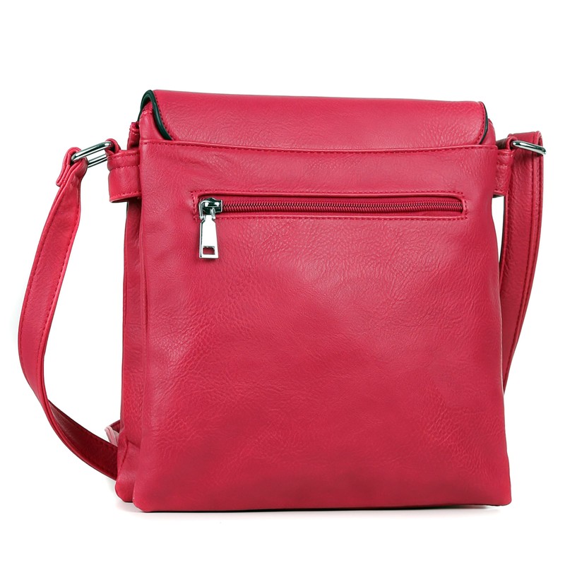 AOSSTA Women's Cross Body Shoulder Messenger Bag Multiple Slip and