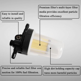 6A320-58862 Fuel Filter Assembly Compatible With Kubota B & L Series B2320 B2410 L2800 L3400 LX2610HSD M5640SU RTV-X1100CR RTV-X900G RTV900W Replaces 6A320-59912 6A320-58860