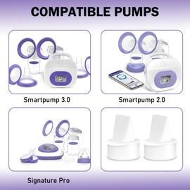 6Pcs Duckbill Valves Compatible with Lansinoh Signature Pro/Smartpump 3.0/Smartpump 2.0, for Lansinoh Breast Pumps Replacement Duckbill Valves, Lansinoh Duckbill Valve Parts