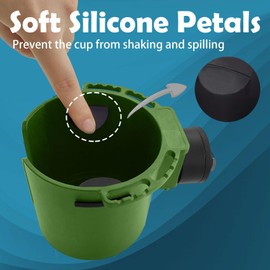 EUPHENG Multi-Functional SUP Paddle Board Cup Holder Non-Slip Design Lure Holding Tool Storage 2 Sizes Drink Holder for Inflatable Paddle Board Accessories (Green M)