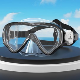 RIOROO Children's Diving Goggles, Fog and Leak-proof Diving Mask with Nose Mask, 180° High-Definition Panoramic Glasses, Swimming Goggles for Boys, Girls and Teenagers Aged 4-14