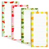Joyberg 4 Pack Magnetic Notepads for Refrigerator, Grocery List Magnet