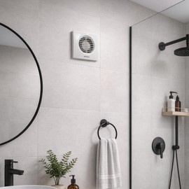Fantronix 100mm Bathroom Extractor Fan with Run-On Timer