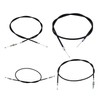 Bowden Cable Set Black 4-Piece Compatible with Hercules Prima GT
