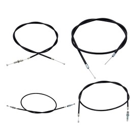 Bowden Cable Set Black 4-Piece Compatible with Hercules Prima GT GX