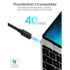 SABRENT Thunderbolt Docking Station (intel Certified) USB C Adapter 5