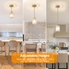 GZJunYo 2 Pack Gold Pendant Lights for Kitchen Island, Modern