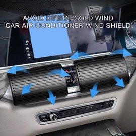 Car Air Vent Wind Deflector - Car Air Conditioner Windshield Vent Cover,Road Trip Must Have Vehicle Interior Baffle with Clip for Sedan, Taxi