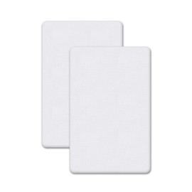 2x Chico, Next to Me Compatible Crib Fitted Sheets (85 x 51 cm) - 100% Cotton, Soft & Comfy, Antiallergic & Breathable (Silver, 85 x 51 cm)