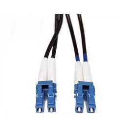 FiberCablesDirect LC LC OS2 Armored Xtreme Fiber Optic Patch Cable – Crush-Resistant Corning Glass | 5.0m (16.4ft) | Built for Industrial Installs, Warehouses, Outdoor Conduit