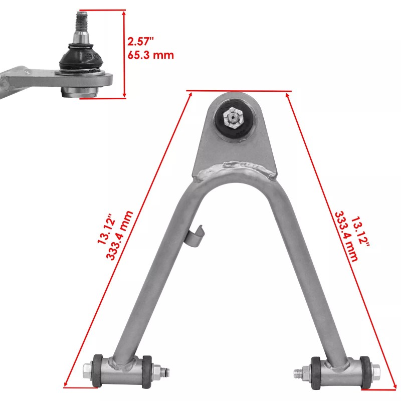 Caltric Front Upper Left And Right A-Arms for Yamaha Raptor