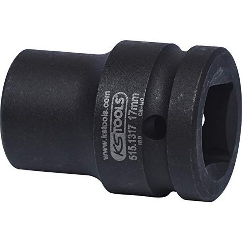 KS Tools 515.1317 Hexagon impact socket, short, 3/4", 17mm