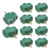 OSKOS 3 Outlet Adapter, 3 Prong Plug Extender, Heavy-Duty Grounded
