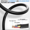 MAD OWL 5-Pin Waterproof LED Wire Connector Kit, 16 AWG