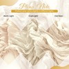 Ivory Boho Cheesecloth Table Runner 12 Pack 17x108 Inch Sheer