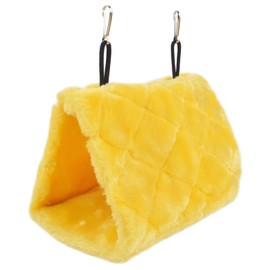Pesp mascota caseta de pájaros rodar Hamaca Colgante jaula Cálido rodar Happy Snuggle Cueva – Tienda de campaña, Amarillo