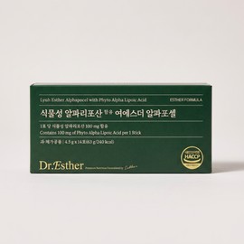 여에스더 식물성 알파리포산 함유 여에스더 알파포셀 14회분 1개 1개