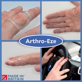ArthroEze Oval Clear Finger Splint For Finger Arthritis - Mallet Finger - Hypermobility - Swan Neck - Boutonniere Deformity Size 9-59.7mm CIRCUMFERENCE