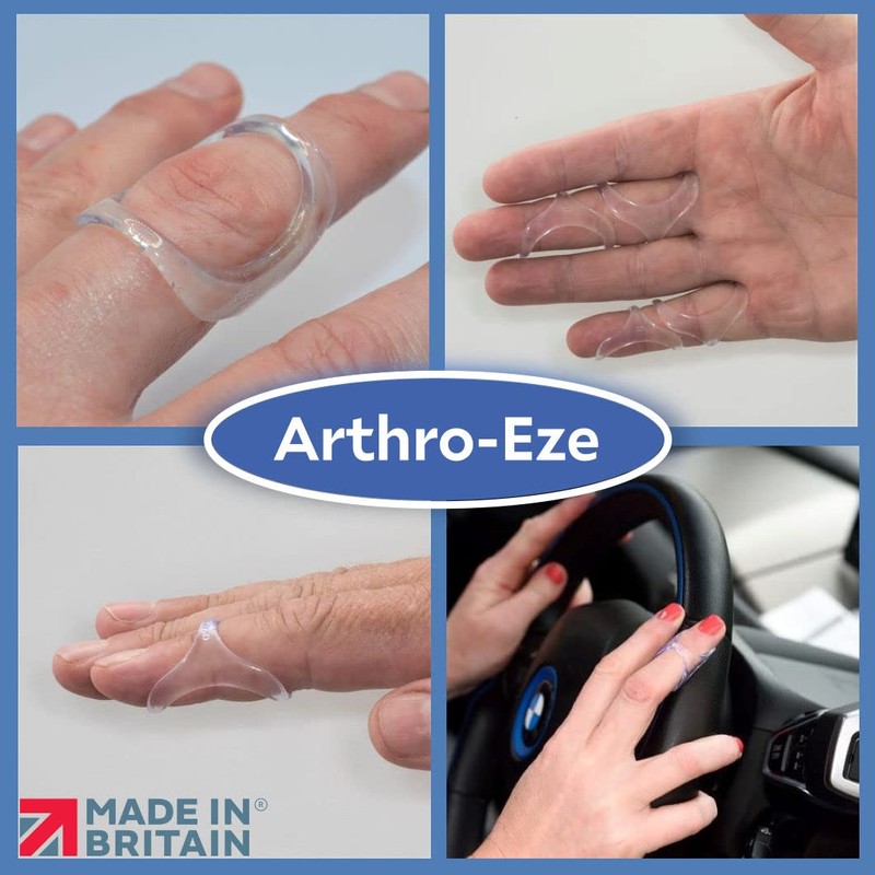 ArthroEze Oval Clear Finger Splint For Finger Arthritis - Mallet