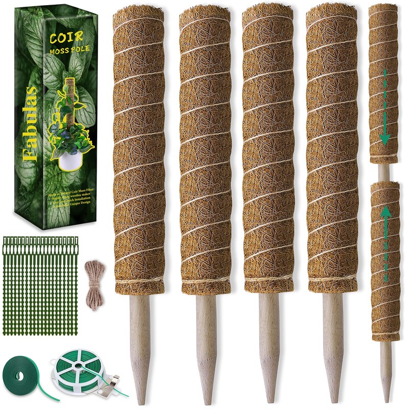 Fabulas Moss Pole 47.5 Inch - Monstera Plant Support, 4