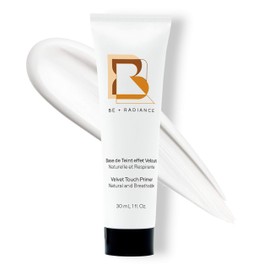BE+RADIANCE Natural velvet effect foundation and breathing, smoothing, moisturising, blurring, softness, soft skin, normal skin, oily skin make-up fixator with grana