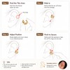 Miouzimeo Cubic Zirconia Nail Ear Cuff Non-Piercing Cartilage Earring