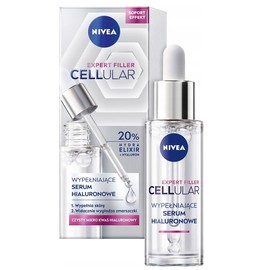 NIVEA Cellular Expert Filler Hyaluronic Replumping Serum, Lightweight and Fast Absorbing Hyaluronic Serum with Hydra Elixir, Anti-Age Face Care for Smoothed Wrinkles (30 ml)