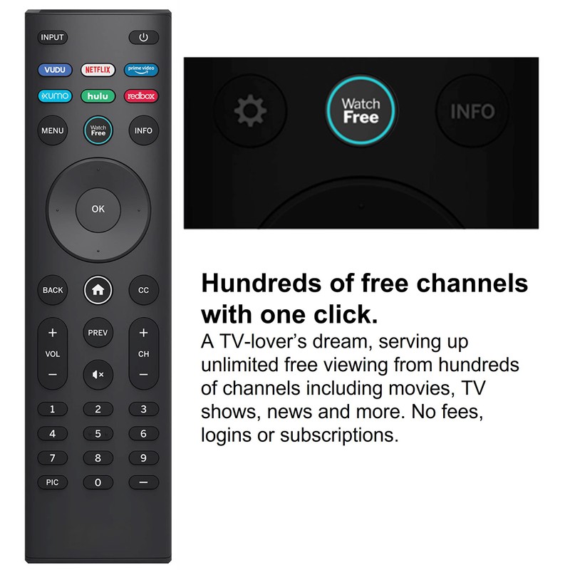 Universal Remote Control, XRT140 Smart TV Remote Compatible with VIZIO