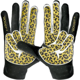 Grip Boost Peace Stealth 6.0 Boost Plus Football Gloves - Adult Sizes (White/Crimson, Medium)
