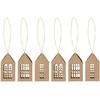 6 x Kraft Paper Houses 7 x 5 x 5